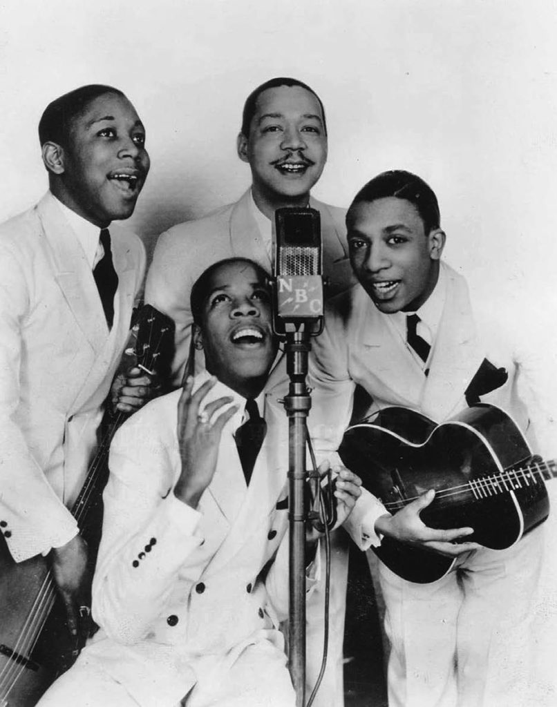 The Ink Spots. Their famous hit“If I Didn’t Care" sold a whopping 19 million copies. (Indiana Historical Society via Indianapolis Rhythm and Blues by David Leander Williams)