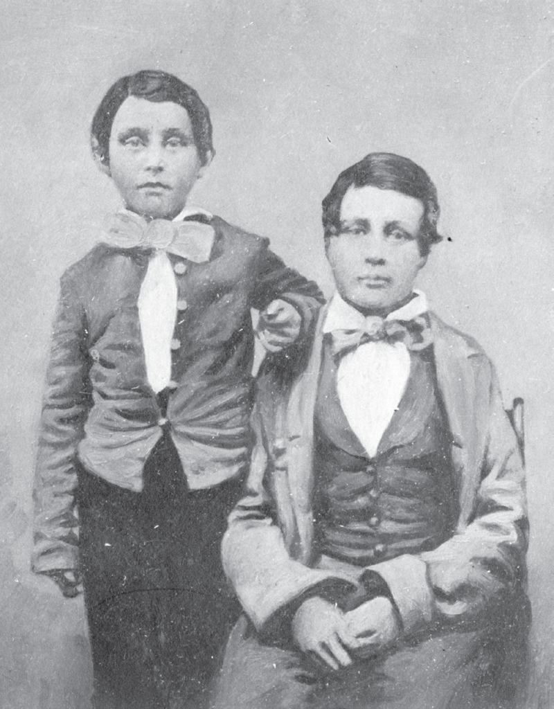 A photo of brothers William and Robert Pinkerton.