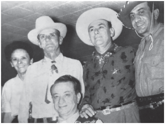 An image of Rose Maceo with local Galveston authorities.