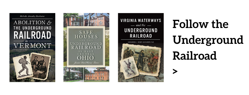Underground Railroad history books banner ad.