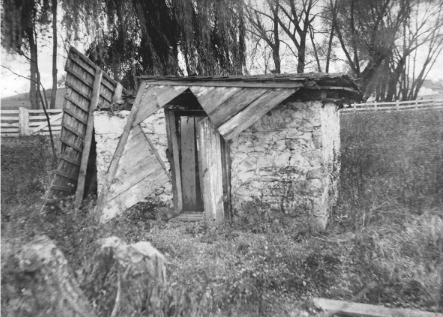 An image of Richard D. Woods' springhouse in Pennsylvania.