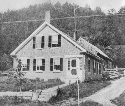 An image of the Sanborn house in Vermont.