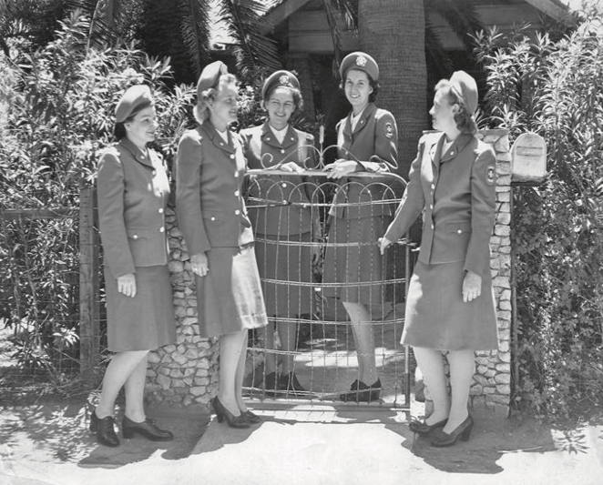 Cadet nurses posing in uniform
