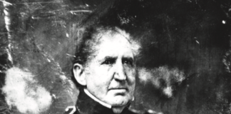 A portrait of Colonel Ichabod Crane in uniform