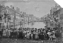Richmond residents commemorate the 1870 flood.