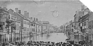 Richmond residents commemorate the 1870 flood.