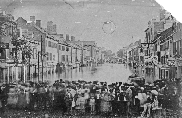 Richmond residents commemorate the 1870 flood.