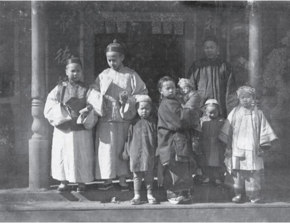 A family in one of Napa Valley Chinatowns.